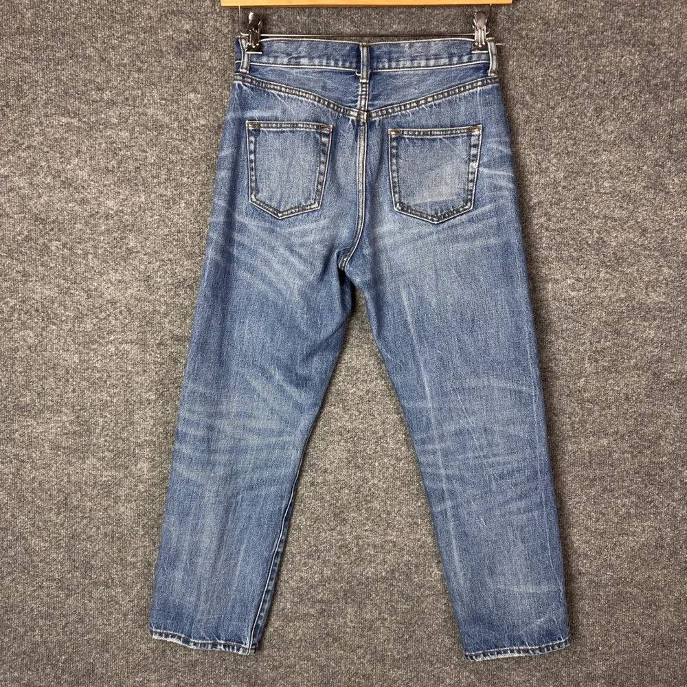 Tory Burch Button fly High Rise Straight Leg‎ Jeans Medium Wash Size 26 - Picture 2 of 11